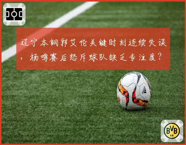 辽宁本钢郭艾伦关键时刻连续失误，杨鸣赛后怒斥球队缺乏专注度？